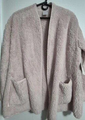 ¡NUEVO CON ETIQUETAS! Chaqueta de cama Secret Treasures Mix N Match Sherpa polar, 2 bolsillos manga larga Foto 1 de 4