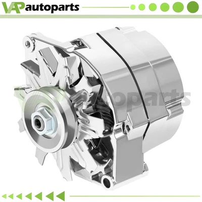 Alternator for Chrome Chevy 327-350-396-427-454 1968-1982 GM vehicles 120 Amp - Image 1 of 4