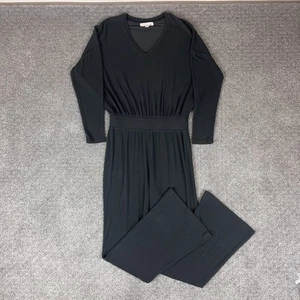 Spiritual Gangster Jumpsuit Womens Medium Ribbed V Neck Athleisure Loungewear - Picture 1 of 15