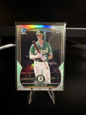 2023 Bowman - Chrome Prospects Zack Gelof #BCP-1 Lunar Glow Refractor (RC) - Image 1 of 2