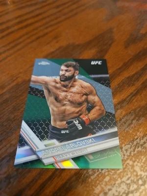 2017 Topps Chrome UFC Green Refractor Parallel Card #59/99 Andrei Arlovski #70 - Image 1 of 4