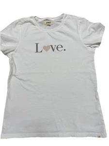 Camisa Pact Mujer Pequeña Blanca Love Heart Orgánica Tierra Sostenible Camiseta - Imagen 1 de 7