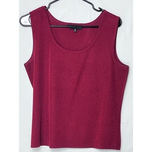 Ming Wang Damen Größe Medium Rot Ärmellos Blazer Pull Over Tanktop - Bild 1 von 6