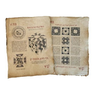 Puzzle Box, Lament Configuration, Hellraiser, Schematic aged printed pages - Picture 1 of 3