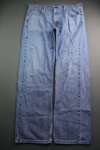 Pantalones de mezclilla Levi's 569 2011 sueltos rectos enrevesados ligeros talla 36x34 (meas 36x31) - Imagen 1 de 11