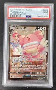 Blissey V TG22/TG30 Sword & Shield - Silver Tempest Trainer Gallery Holo PSA 9 - Picture 1 of 3