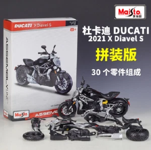 Maisto 1:12 2021 Ducati X Diavel S Assemble DIY Motorcycle Bike Model NEW IN BOX - Picture 1 of 6