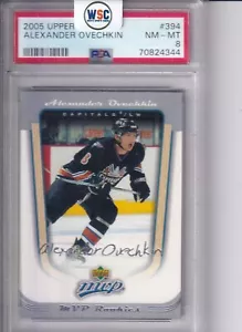2005-06 ALEXANDER OVECHKIN UPPER DECK MVP ROOKIE RC SILVER SCRIPTS #394 PSA 8 - Picture 1 of 2