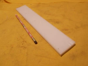 WHITE HDPE BAR polyethylene sheet machinable plastic stock 3/8" x 2" x 12" LONG - Picture 1 of 1