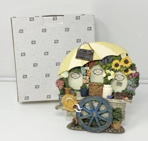 Vintage Flower Cart Picture Frame Resin 3-D Handpainted Cottage Country 1997 - Picture 1 of 18