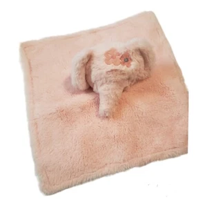 Parents Choice Lovey Pink Plush Elephant Security Blanket Satin Baby Girl 12" - Picture 1 of 5