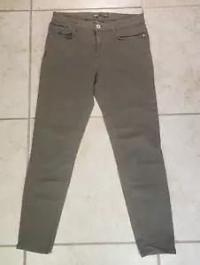 Grüne Damenjeanshose von Zara Denim Collection, Größe 10 - Bild 1 von 9