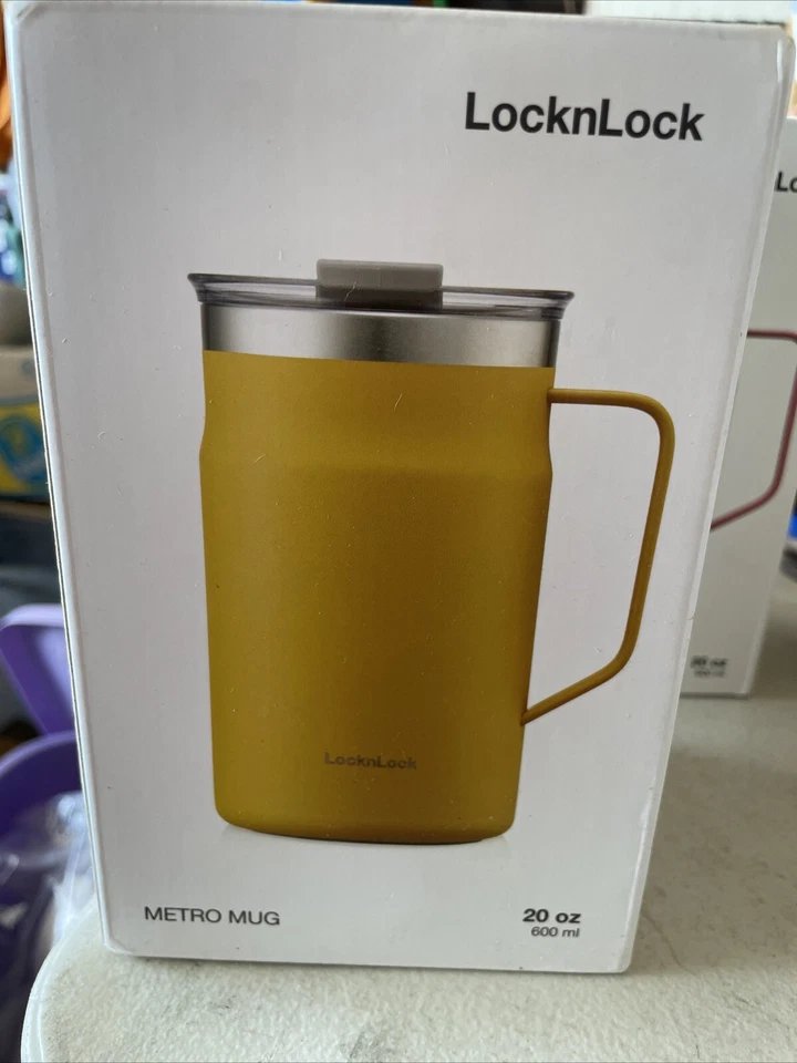 Locknlock Metro Mug Premium 18/8 Stainless Steel Double Wall Insulated with Hand - Image 1 of 1