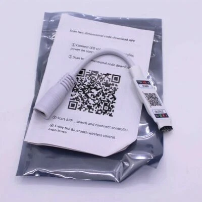 Mini RGB Bluetooth-compatible Controller 5-24V Music LED Controller Light Strip - Image 1 of 4