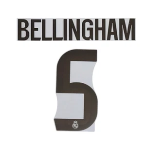 Official BELLINGHAM #5 Real Madrid CF Home 2025-26 Avery Dennison PRINT - Picture 1 of 6