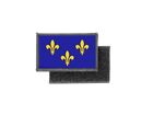 Flag patch printed badge country fleur de lys lis french king r2