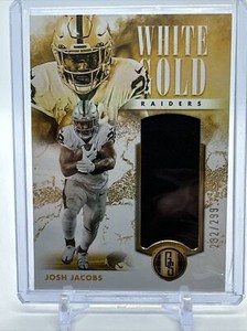 2023 Josh Jacobs White Gold Patch /299 Panini Gold Standard