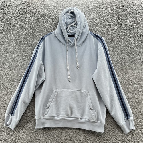 VETEMENTS ATM Felpa con Cappuccio Donna Media Blu Chiaro Relaxed Kanga Tasca Felpa Casual