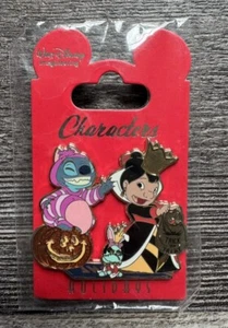 WDI Disney Lilo Stitch & Scrump as Cheshire Queen of Hearts Halloween Pin 93519 - Picture 1 of 1