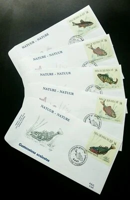 [SJ] Belgium Freshwater Fish 1990 Fauna Water (FDC) *see scan - Image 1 of 4