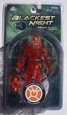 DC Direct Blackest Night. ORANGE LANTERN LEX LUTHOR. Series 8. NEW ON CARD. - Image 1 of 3