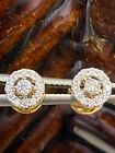 Petite 0.22 Cts Round Brilliant Cut Diamonds Stud Earrings In 585 Solid 14K Gold