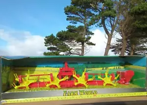 Toy Hay Bod Rake + Spreader Farm Tractor Attachments Kids Farming Farm World - Picture 1 of 5