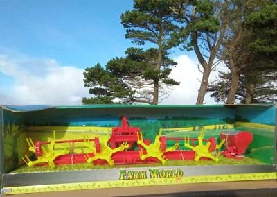 Toy Hay Bod Rake + Spreader Farm Tractor Attachments Kids Farming Farm World - Image 1 of 4