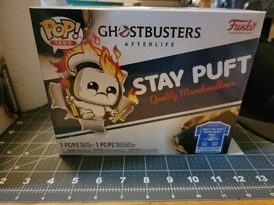 Funko Pop Stay Puft Marshmallow Man GITD con Camiseta 2XL Ghostbusters Afterlife  Foto 1 de 2