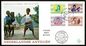 SG63 NETHERLANDS ANTILLEN 1961 FDC Child and music - Picture 1 of 1