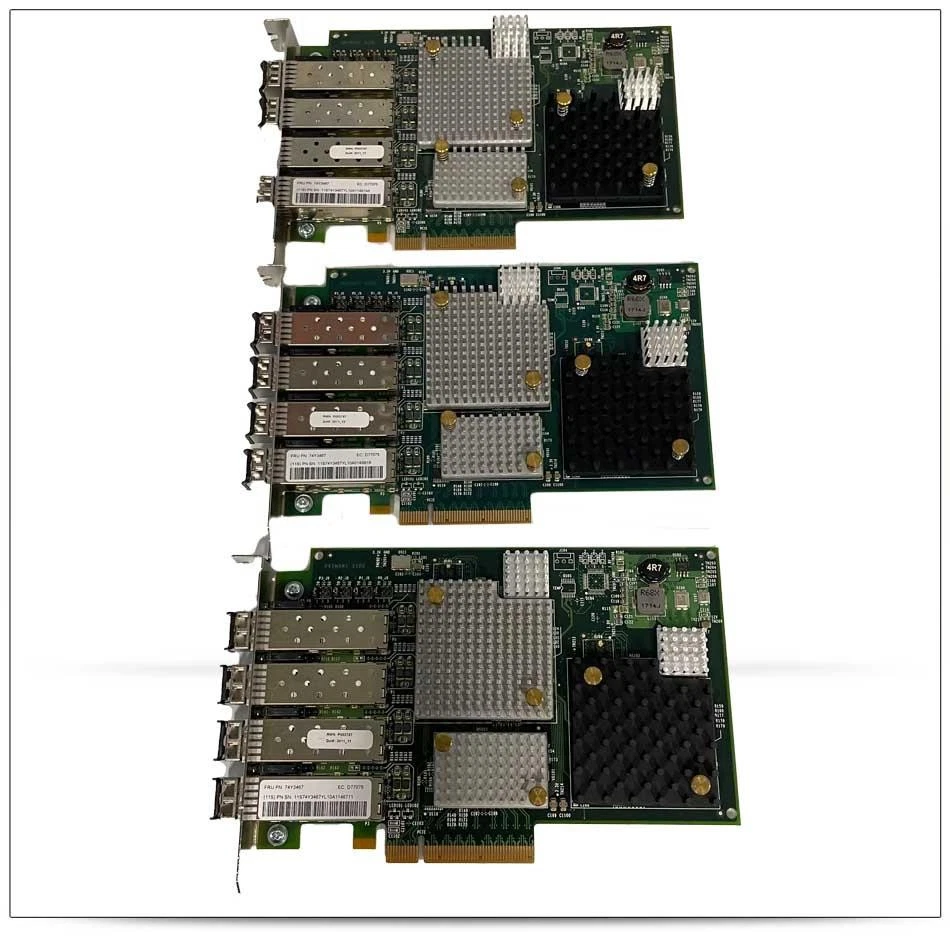 IBM 74Y3467 LPE12004 8GB Adaptador de red de canal de fibra de cuatro puertos, SFP Lote de 3 Foto 1 de 1
