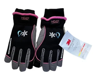 Neu mit Etikett schwarz Handlandy wasserdicht isoliert 3M Skihandschuhe warm Thinsulate Damen - Bild 1 von 2