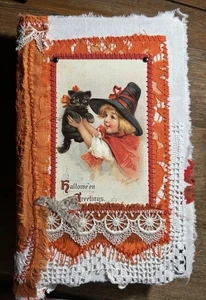 Halloween Junk Journal New Handmade Hardcover - Picture 1 of 12