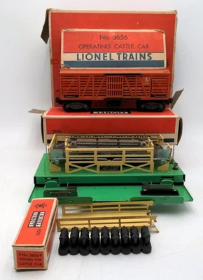 Lionel 3656 Vintage O Operating Cattle Car & Corral Set/Box - Image 1 of 4