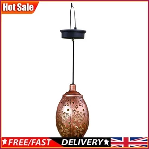Solar Powered LED Garden Lawn Lamp Waterproof Retro Hanging Lantern Light ~ - Picture 1 of 8
