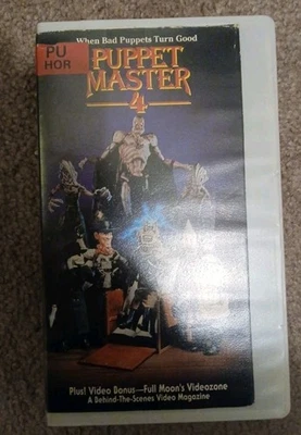 PUPPET MASTER 4 - Full Moon Entertainment VHS 1993, Clam shell case - Image 1 of 4