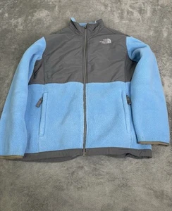 The North Face Denali Full Zip Fleece Jacket Girls Size XL Blue - Picture 1 of 12