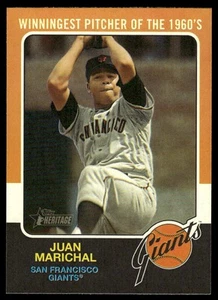 2024 Topps Heritage Juan Marichal #75R-15 1975 ¡Se retira! Gigantes más ganados años 60 - Imagen 1 de 2