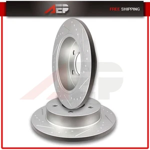 2 * Rotores de freno de discos ranurados traseros para Ford Mustang 1994 1995 1996 1997-2004 - Imagen 1 de 7