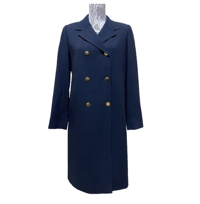 Abrigo de Vestido Estilo Chaquetón Militar Ellen Tracy Doble Pecho Dorado Botón 4 De Colección Foto 1 de 4