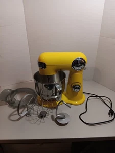 Cuisinart "GELB" Standmixer 12 Geschwindigkeiten Precision Master 5,5 Quart SM-50R mit Schüssel - Bild 1 von 18