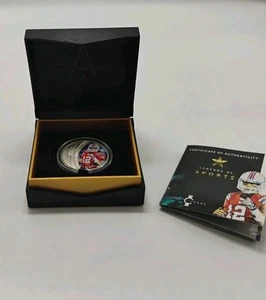 2018 Solomon Islands Tom Brady $5 Silver Proof .999 Sidney Randolph Maurer Art - Picture 1 of 17