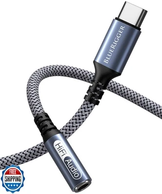 BlueRigger 3FT Female AUX to USB C Adapter - USB C to 3.5mm Audio Adapter Cab - Image 1 of 4