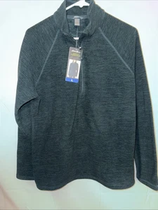 Eddie Bauer 1/4 Zip Fleece Women’s EverGreen Long Sleeved Pullover Size L ,  NWT - Picture 1 of 4