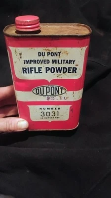 Pistola de rifle Ten Can Du Point lata de polvo publicidad vacía utilería coleccionable de colección Foto 1 de 4