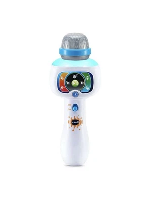 Micrófono de karaoke para niños con 15 canciones Bluetooth luces de color efectos de voz Foto 1 de 4