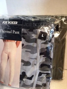 Joe Boxer Thermal Pant Size L Lot Camo & Green - Picture 1 of 4