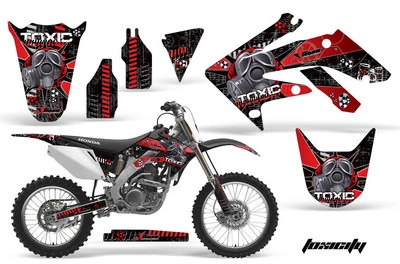 Dirtbike Graphic Decals Stickers For Honda CRF250R 2004-2009 TOXIC R K — 第 1/3 张图片