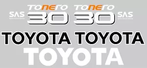 TOYOTA FORKLIFT 30 TONERO SAS DECALS - Picture 1 of 1