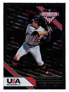 2020 Alec Burleson Panini USA Stars & Stripes Foil Rookie